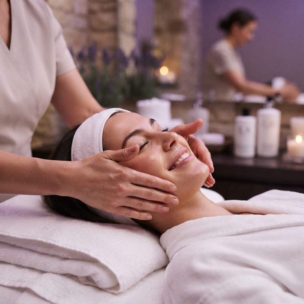 Facial Relaxante no Toque de Luz
