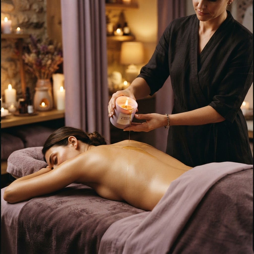 Massagem com Velas no Toque de Luz